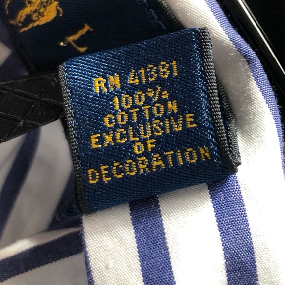 Ralph Lauren Yaught Club Button Down Poplin Shirt Medium - Picture 6 of 7